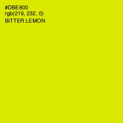 #DBE800 - Bitter Lemon Color Image
